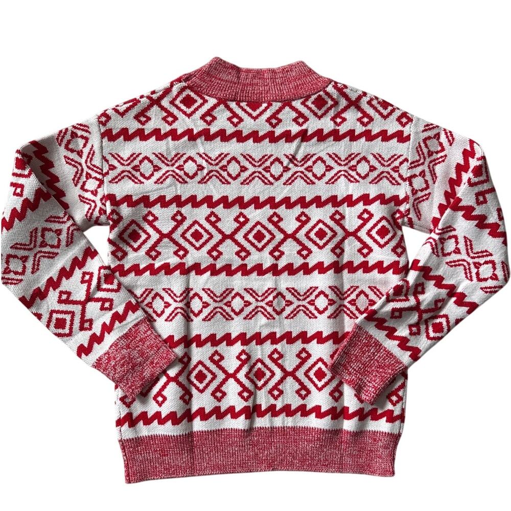 A New Day Apres Crew‎ Neck Graphic Pullover Sweater Red Size Medium - Picture 7 of 11